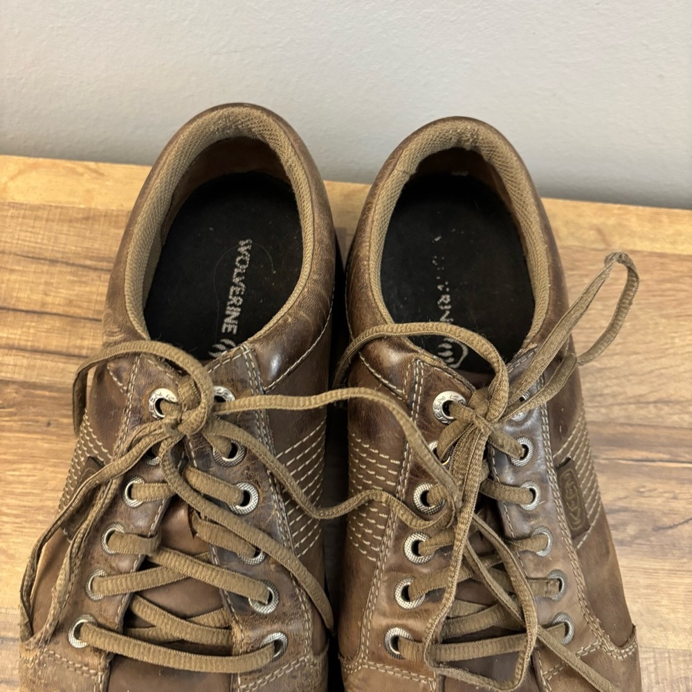 Keen Austin Leather Oxford Casual Shoes Brown Lace Up Comfort Men’s - Picture 6 of 11